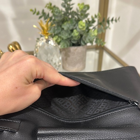 Bally Black Leather Clutch with Gold Accents - Picture 12 of 14